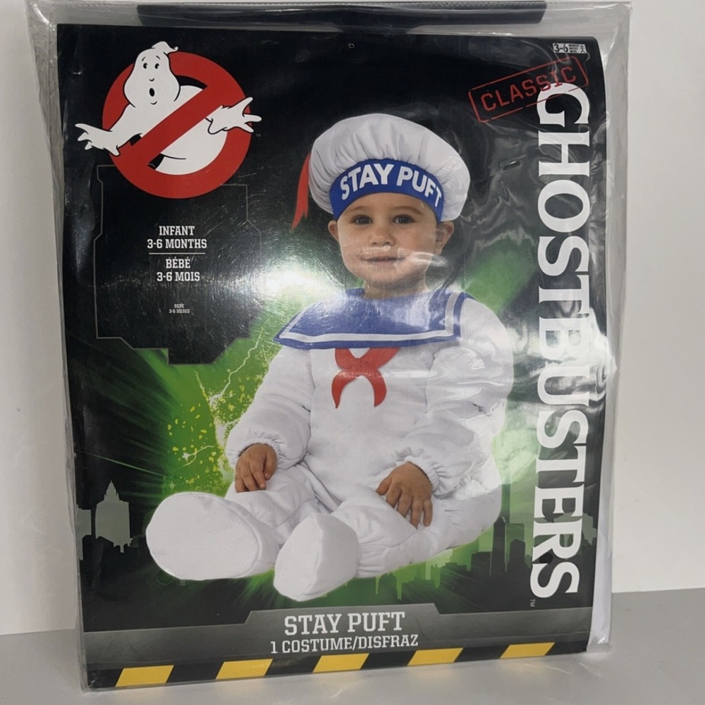 Ghostbusters Stay Puff Costume Infant 6/10 Months Baby Deluxe Cosplay